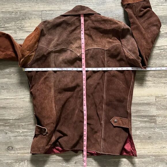 Vintage 60s Ramos Cowhide Western Suede Leather Jacket Size 40 - Picture 6 of 6